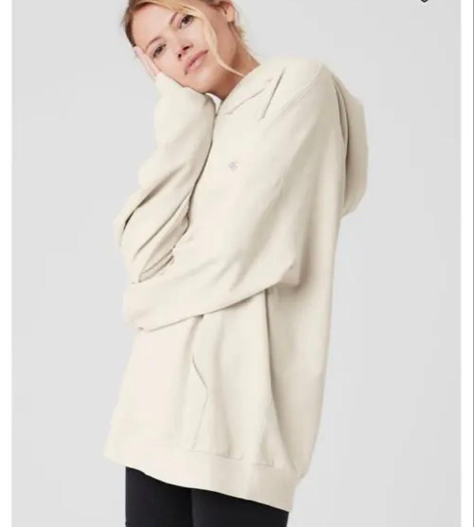 アローヨガ　Double Take Hoodie Bone Ｍ
