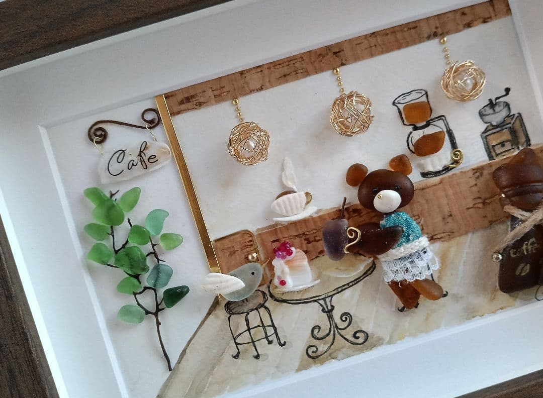 シーグラスアート　２点　オーダー品　モリゾウ様