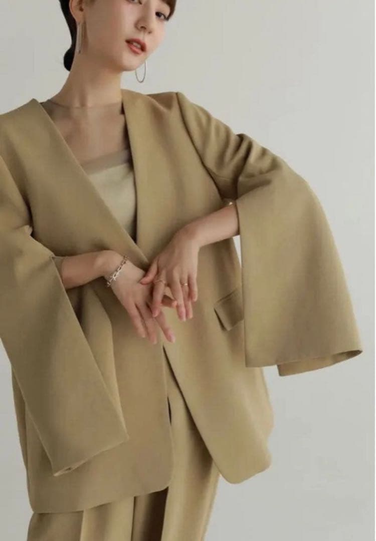 【louren】slit sleeve jacket