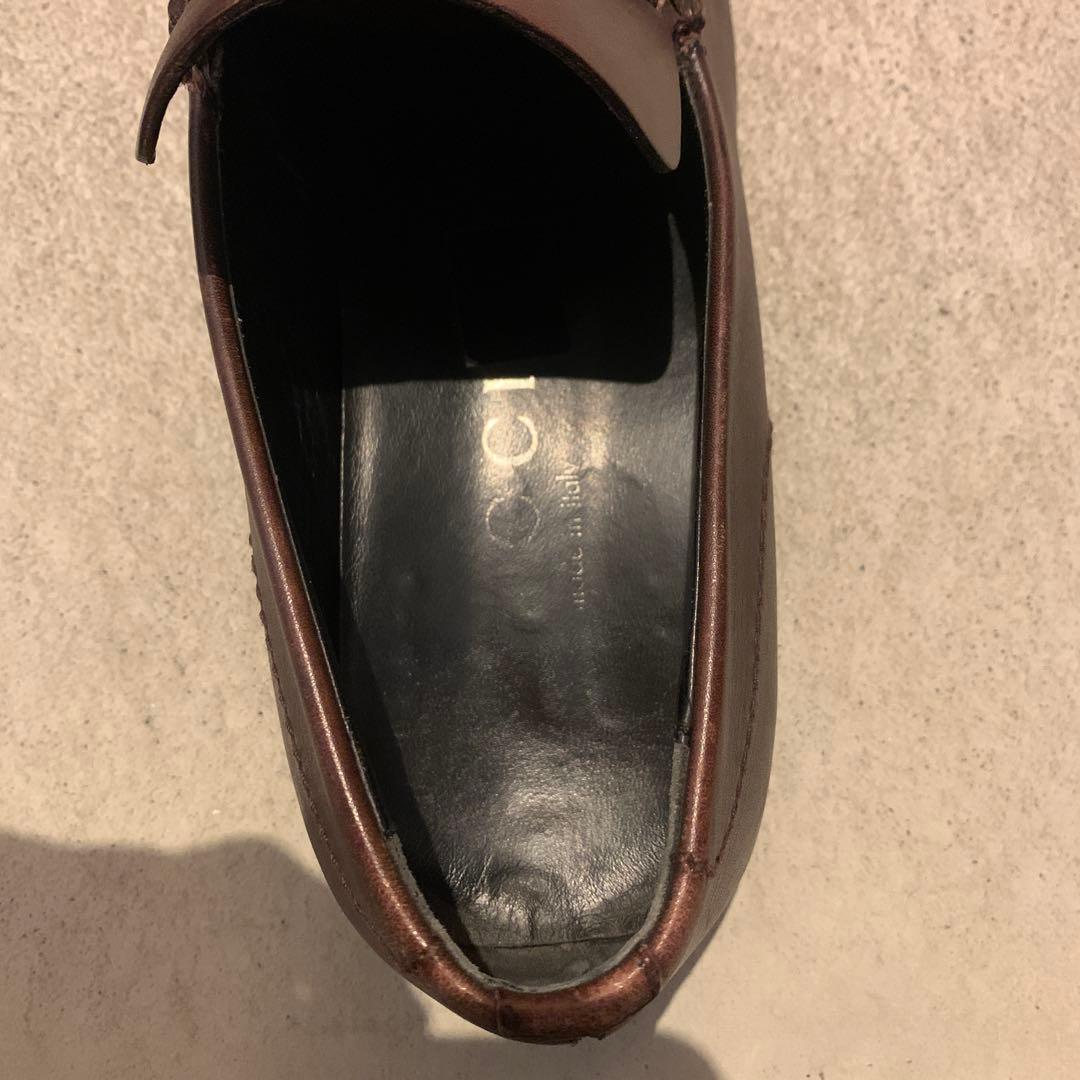ム*る様 GUCCI ブラウンレザードレスシューズ