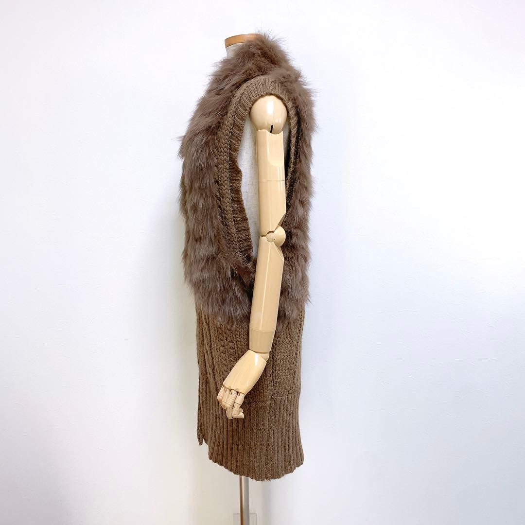 【美品✨】定価70,000円❤️ダブルスタンダードクロージング✨リアルファーベスト