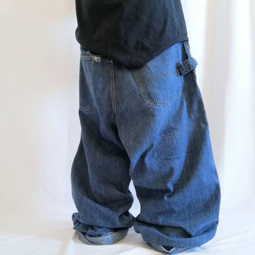 【激レア】ショーンジョン 刺繍 バギー デニム W40 極太 90s Y2K