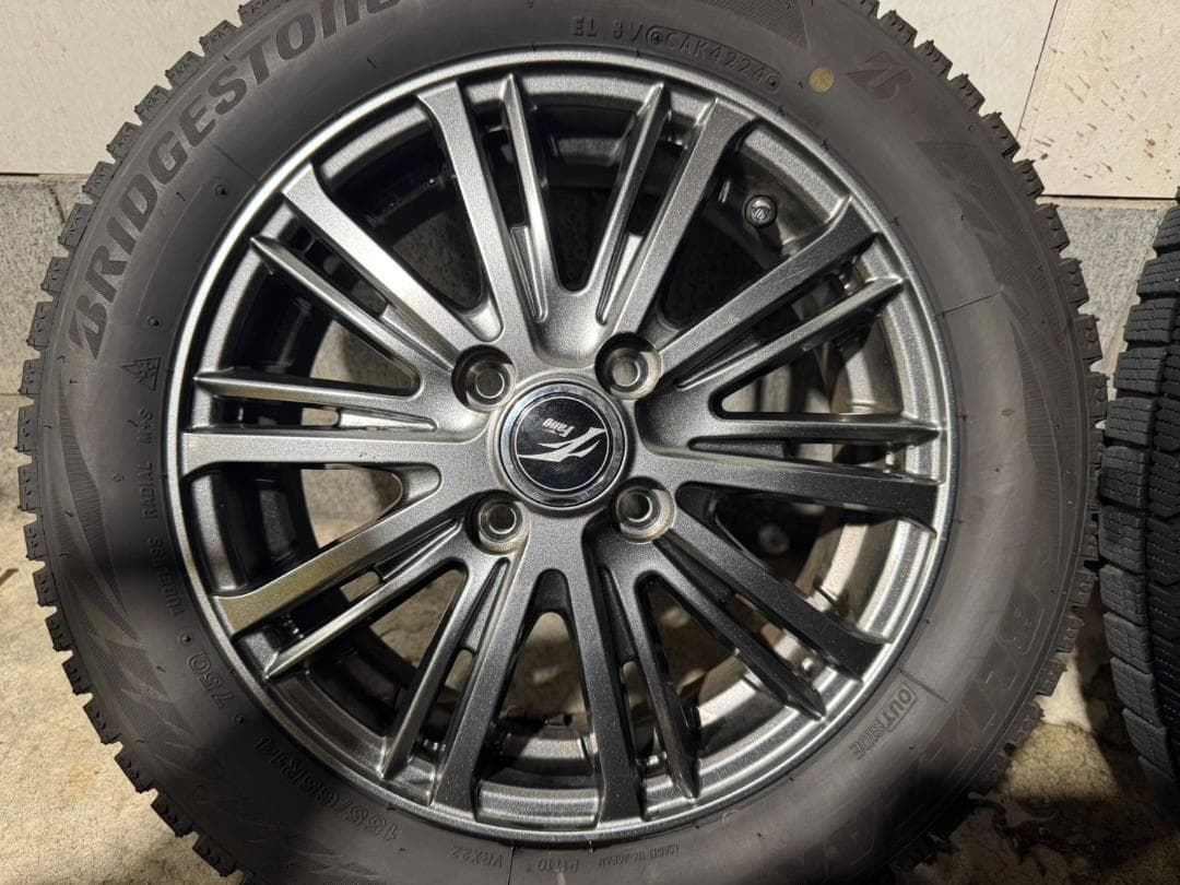 【2024年製】ブリジストン　VRX２　超バリ山　155/65R14