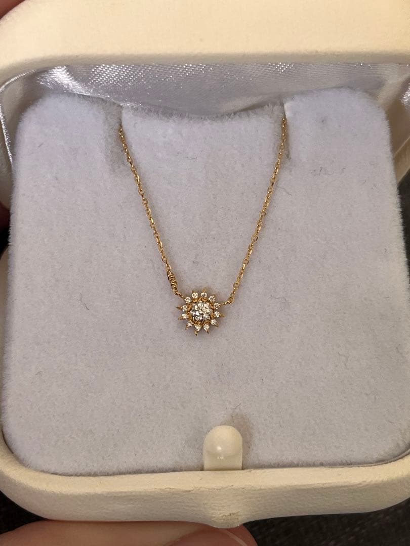 STAR JEWELRY SUNBURST K18YG/Pt950ダイヤモンド