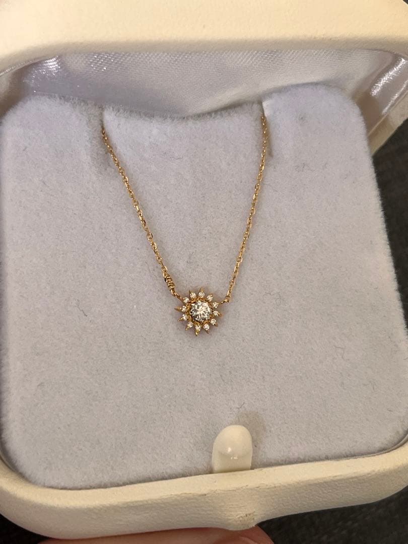 STAR JEWELRY SUNBURST K18YG/Pt950ダイヤモンド