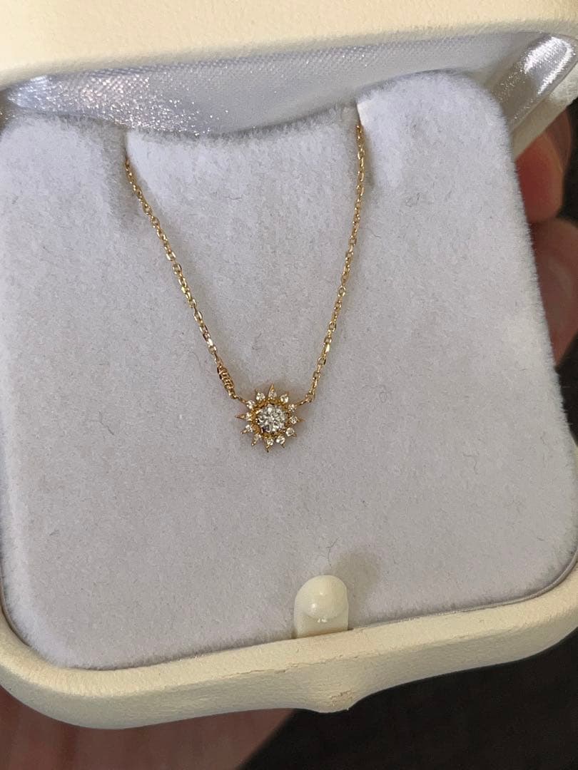 STAR JEWELRY SUNBURST K18YG/Pt950ダイヤモンド