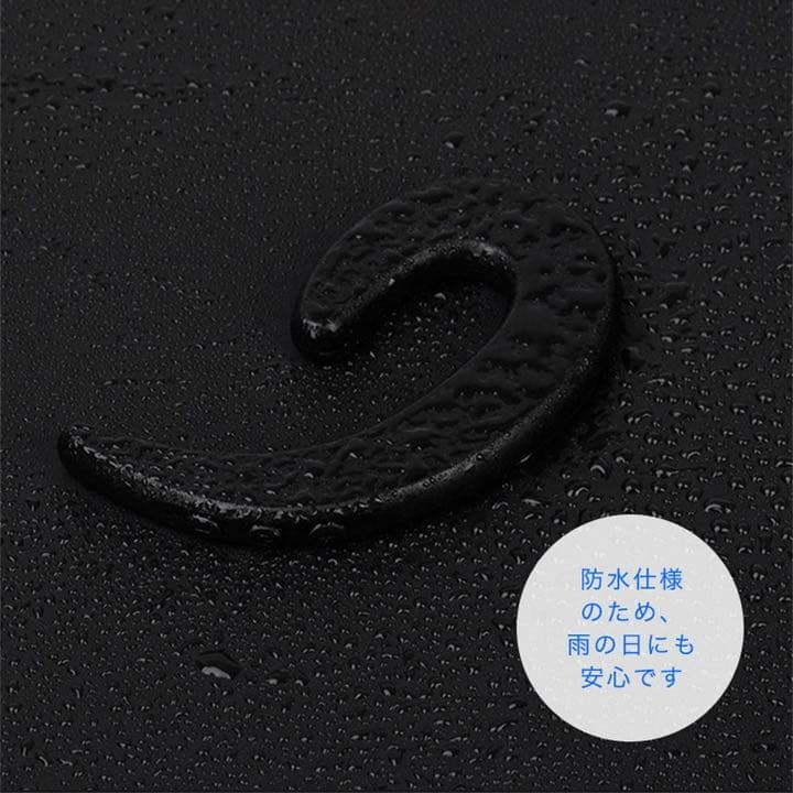 ワイヤレスイヤホン 耳にフィット 防水 少ないボタンで通信 レッド