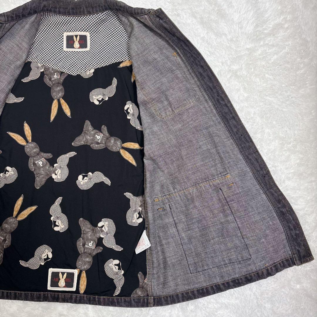 希少 PINK HOUSE ピンクハウス デニムジャケット うさぎ 刺繍