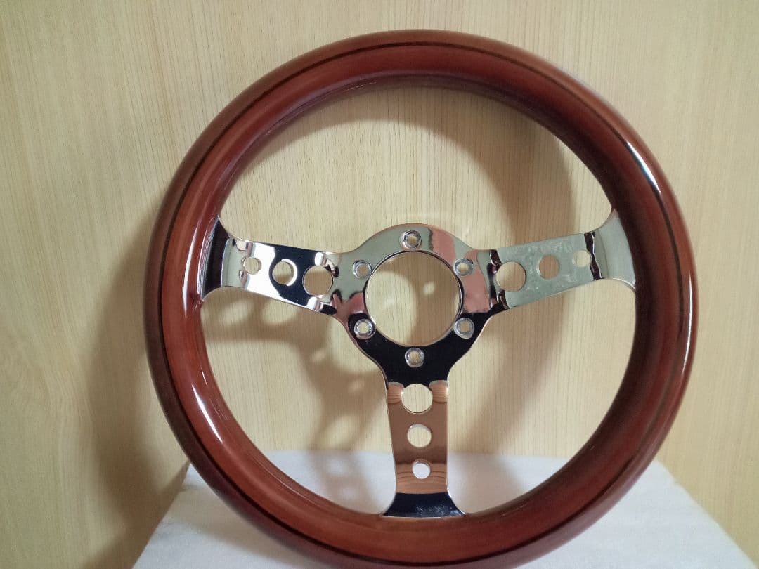 ウッド ステアリング　29Φ　小径　ハンドル29cm　旧車　他