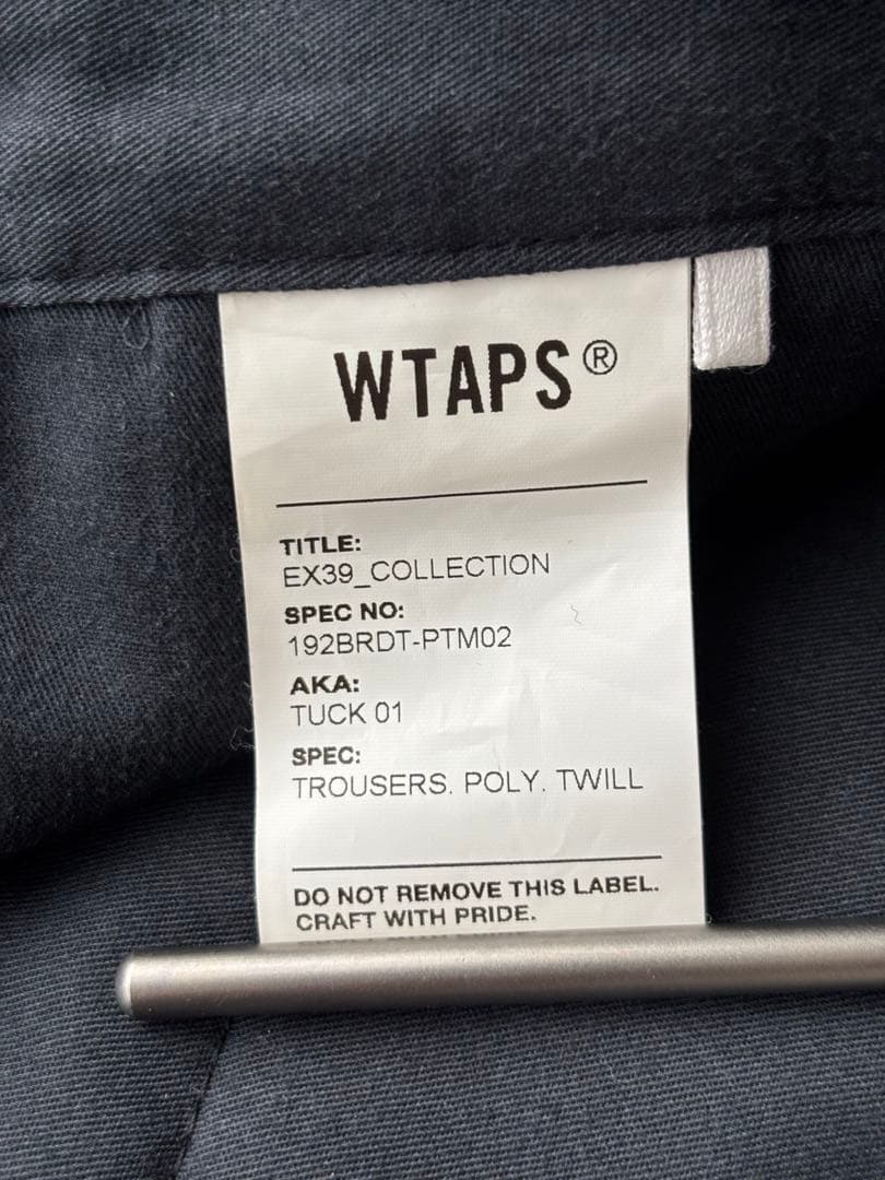 パンツ wtaps 19AW TUCK 01