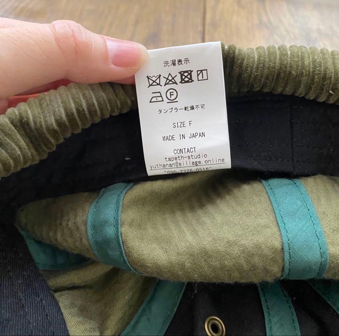 Sillage コーデュロイフライトキャップ