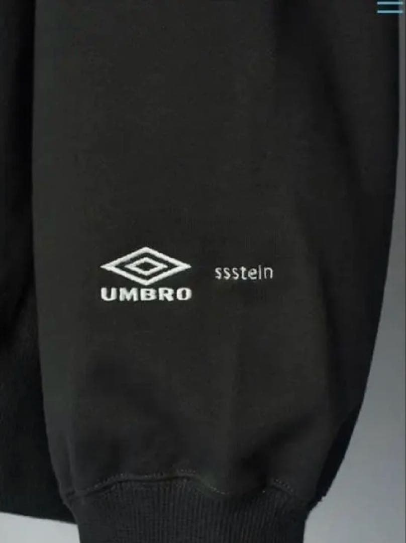ssstein × UMBROアンブロ スウェット ブラック Mサイズ