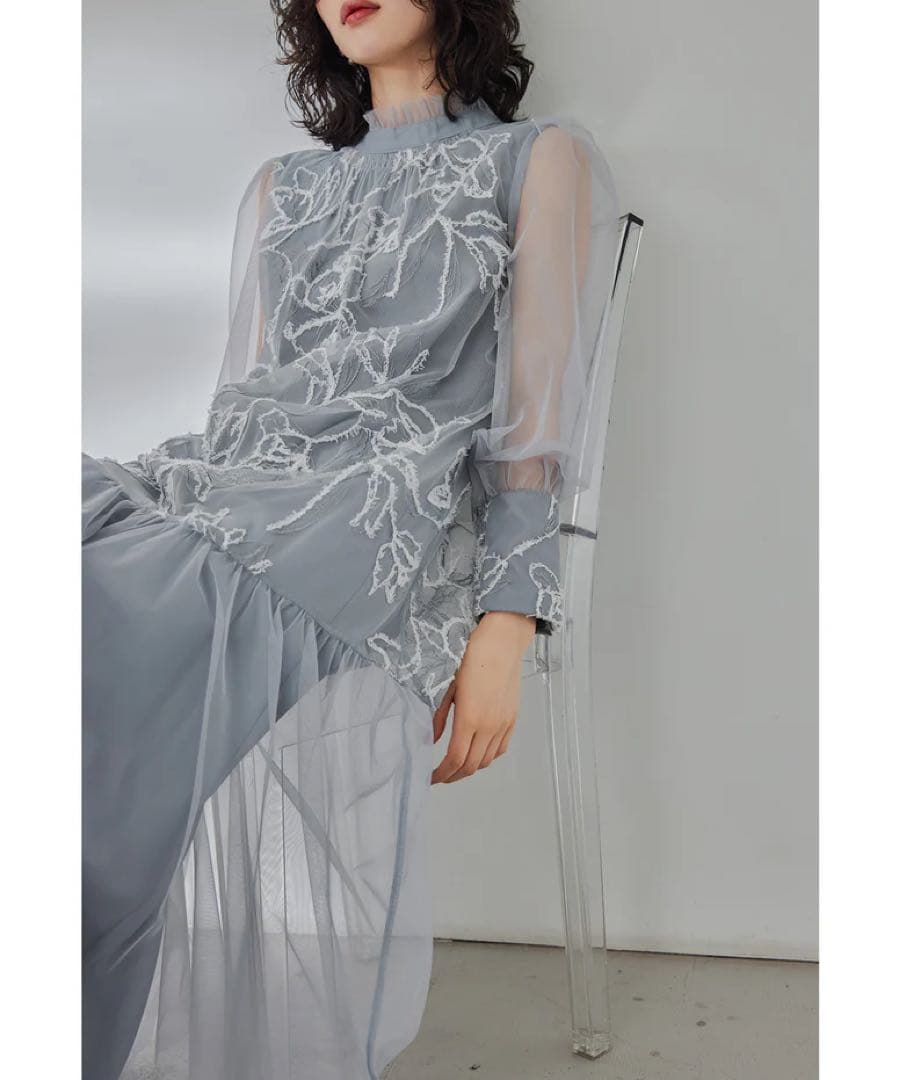 niana フェザーフラワーチュールドレス お呼ばれ オケージョン