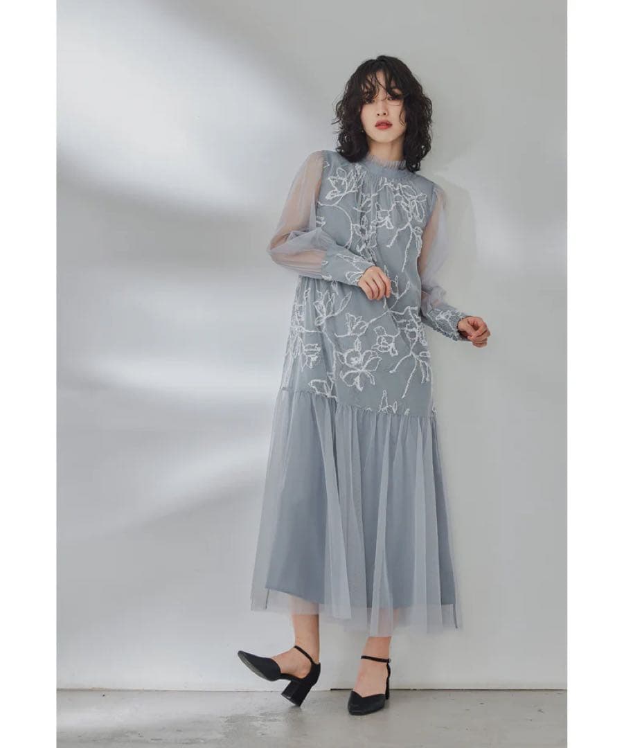 niana フェザーフラワーチュールドレス お呼ばれ オケージョン