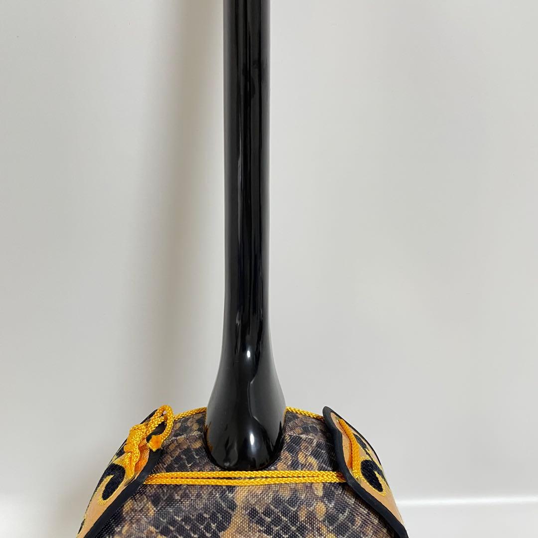 沖縄三線　三線　ハードケース付き　合皮　人工皮　蛇柄　三味線