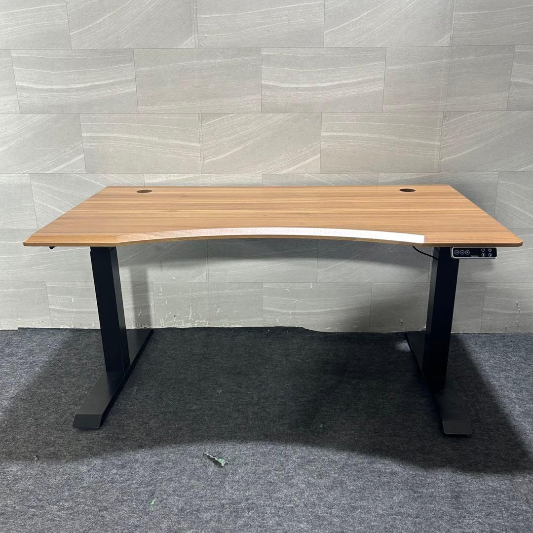 FlexiSpot 電動昇降 スタンディングデスク カーブ型天板付き d3798