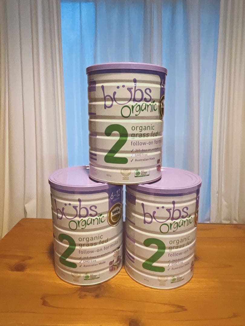 【bubs Organic 粉ミルク2 】3缶セット