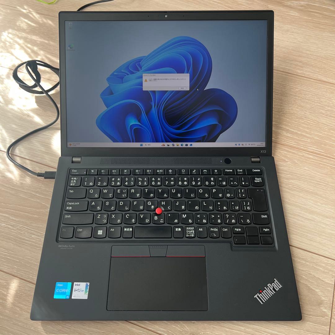 【バッテリー故障】美品 Lenovo ThinkPad X13 Gen3 16G