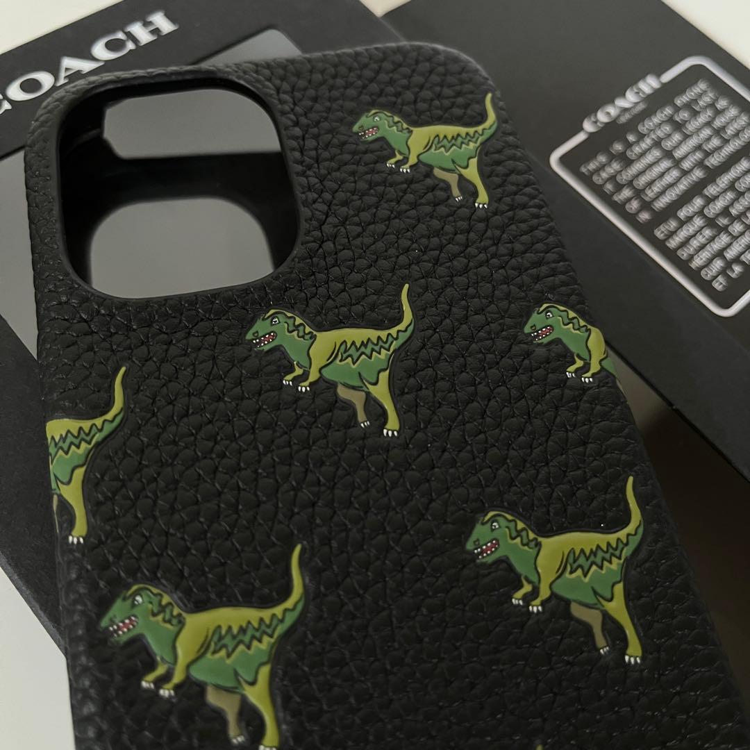 コーチ☆新品☆COACH レキシー iPhone16 pro ケース/レザー黒