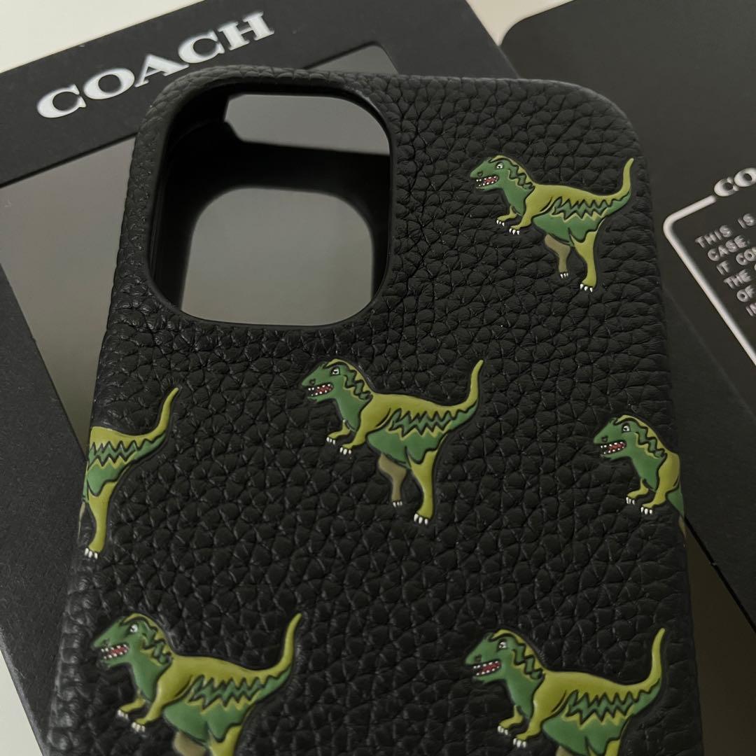 コーチ☆新品☆COACH レキシー iPhone16 pro ケース/レザー黒