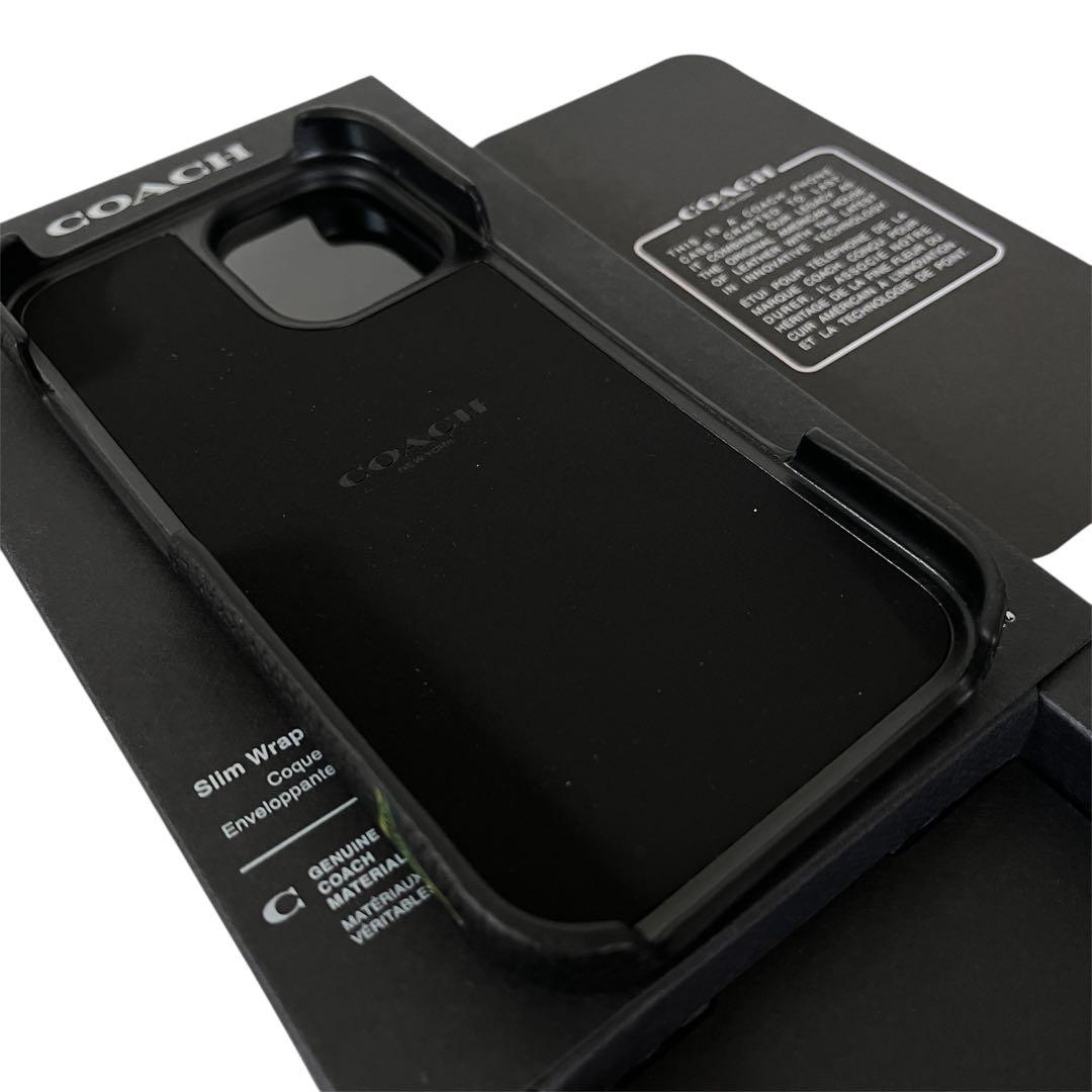 コーチ☆新品☆COACH レキシー iPhone16 pro ケース/レザー黒