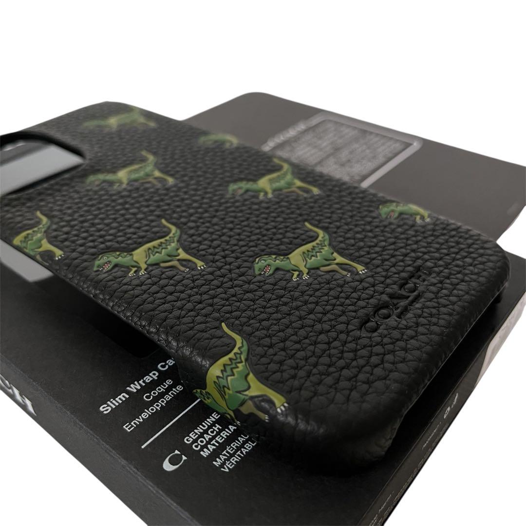 コーチ☆新品☆COACH レキシー iPhone16 pro ケース/レザー黒