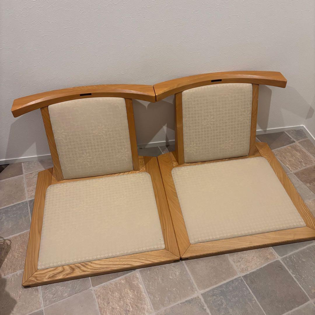 MORISHIGE 定価17万国内最高峰モリシゲ 水葉 和家具和室 座敷椅子2脚