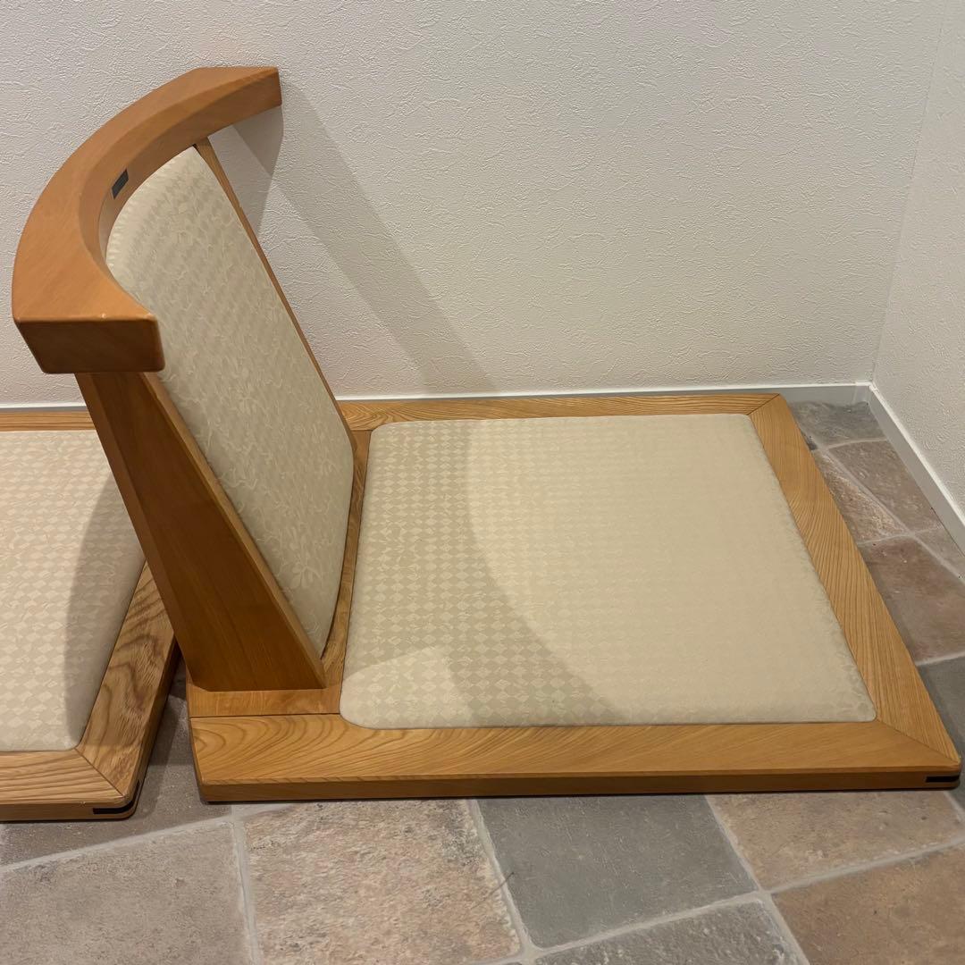 MORISHIGE 定価17万国内最高峰モリシゲ 水葉 和家具和室 座敷椅子2脚