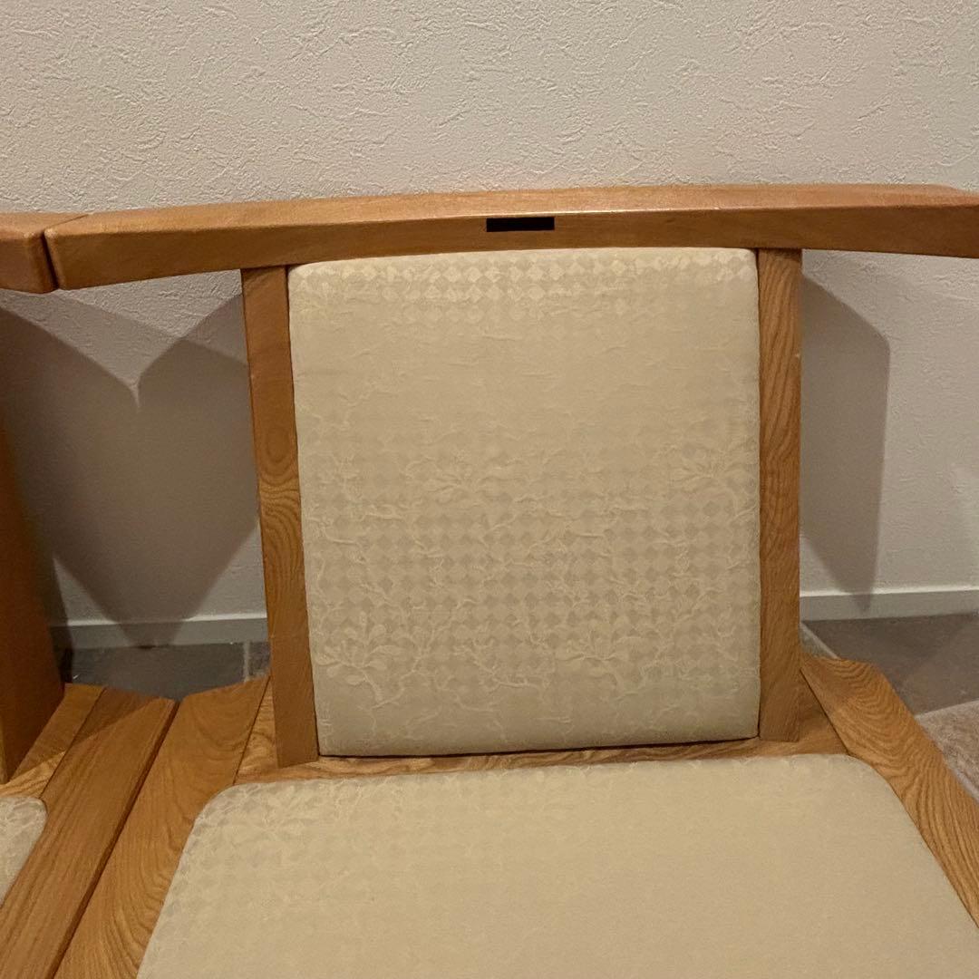 MORISHIGE 定価17万国内最高峰モリシゲ 水葉 和家具和室 座敷椅子2脚