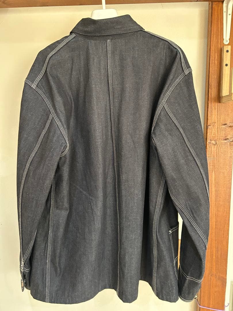 試着程度　lee ロゴジャケット　カバーオール　リジッド　ノンウォッシュ　XL