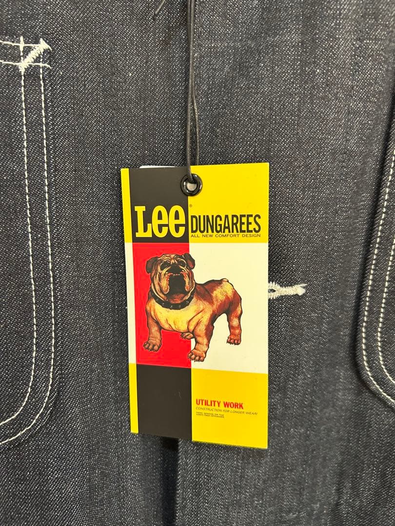 試着程度　lee ロゴジャケット　カバーオール　リジッド　ノンウォッシュ　XL