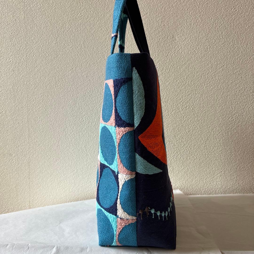 ミナペルホネン 生地使用　bird/palo お散歩トートバッグ