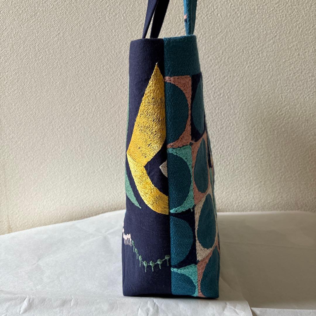 ミナペルホネン 生地使用　bird/palo お散歩トートバッグ