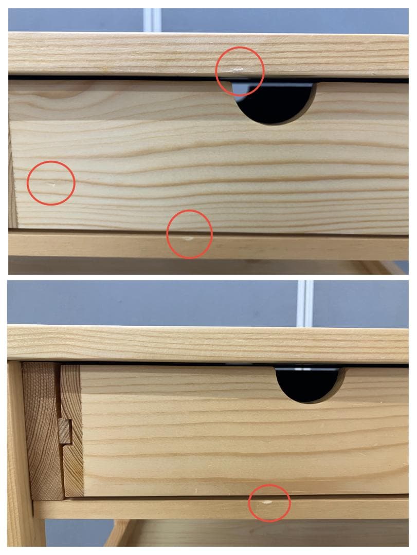 LOWYA キッチンワゴン キャスター付き ナチュラル