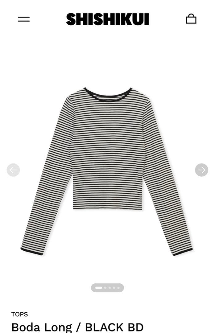 トップス SHISHIKUI Boda Long / BLACK BD