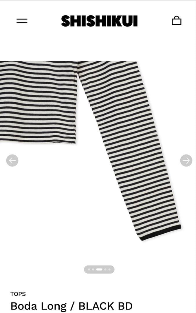 トップス SHISHIKUI Boda Long / BLACK BD
