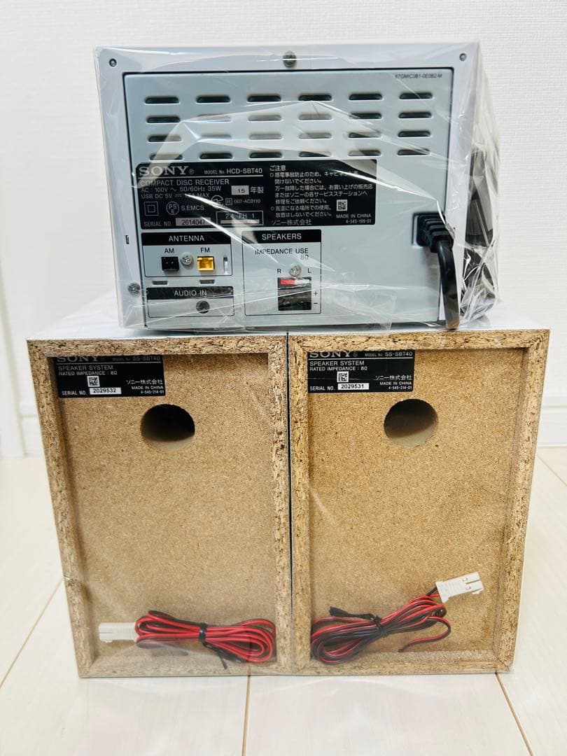 SONY Bluetooth ステレオミニコンポ hcd-sbt40 ホワイト