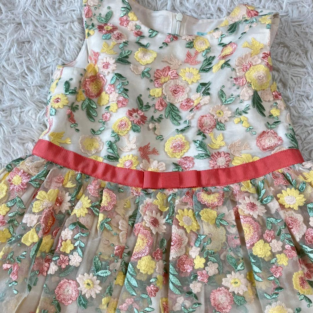 tocca BAMBINI 花柄刺繍チュールドレス　120 キッズドレス