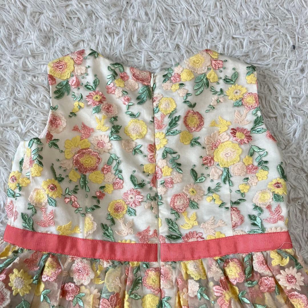 tocca BAMBINI 花柄刺繍チュールドレス　120 キッズドレス