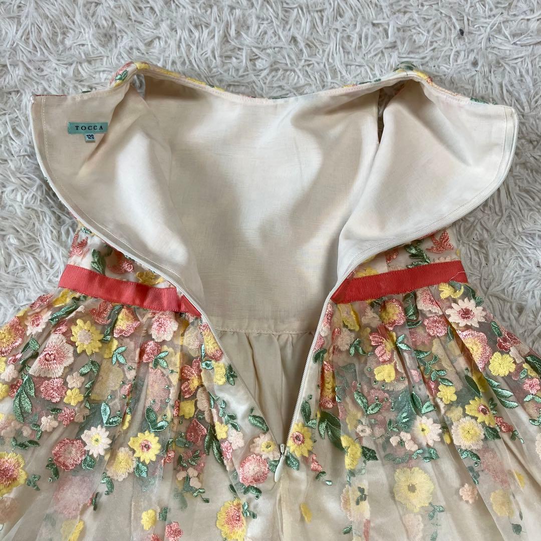 tocca BAMBINI 花柄刺繍チュールドレス　120 キッズドレス