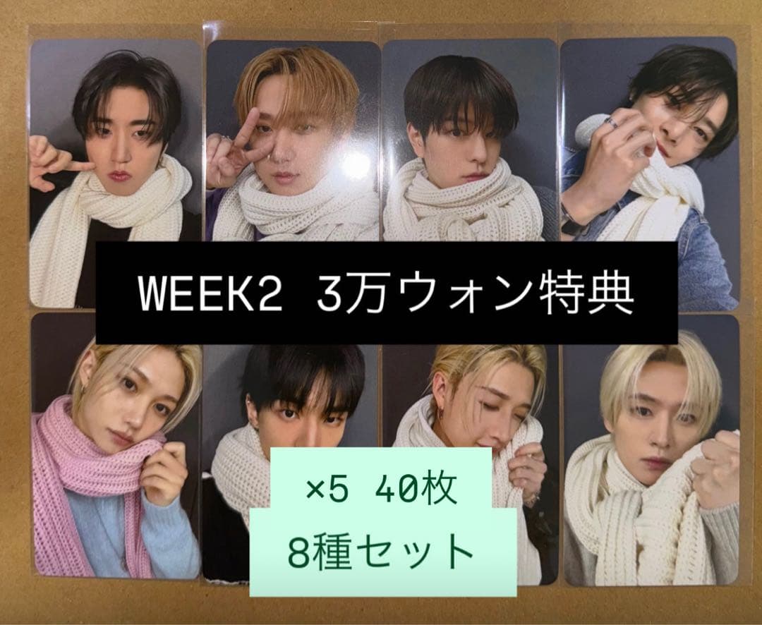 straykids DO IT ポップアップ　韓国　特典トレカ　8種コンプ　×5