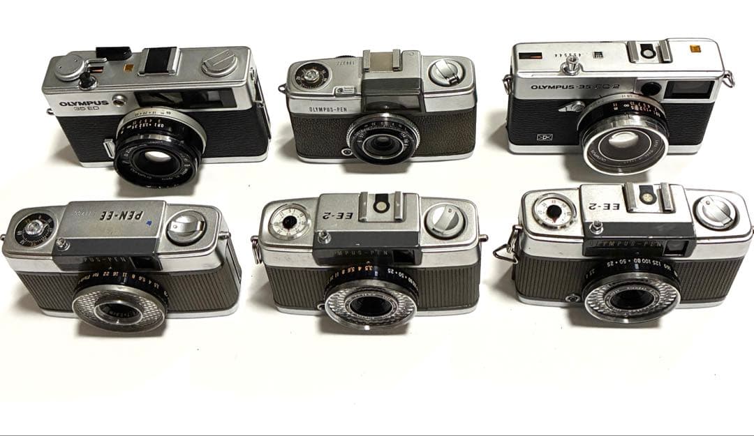 オリンパス PEN・EE、EE-2、35ED、35EC- 2　カメラ6台セット