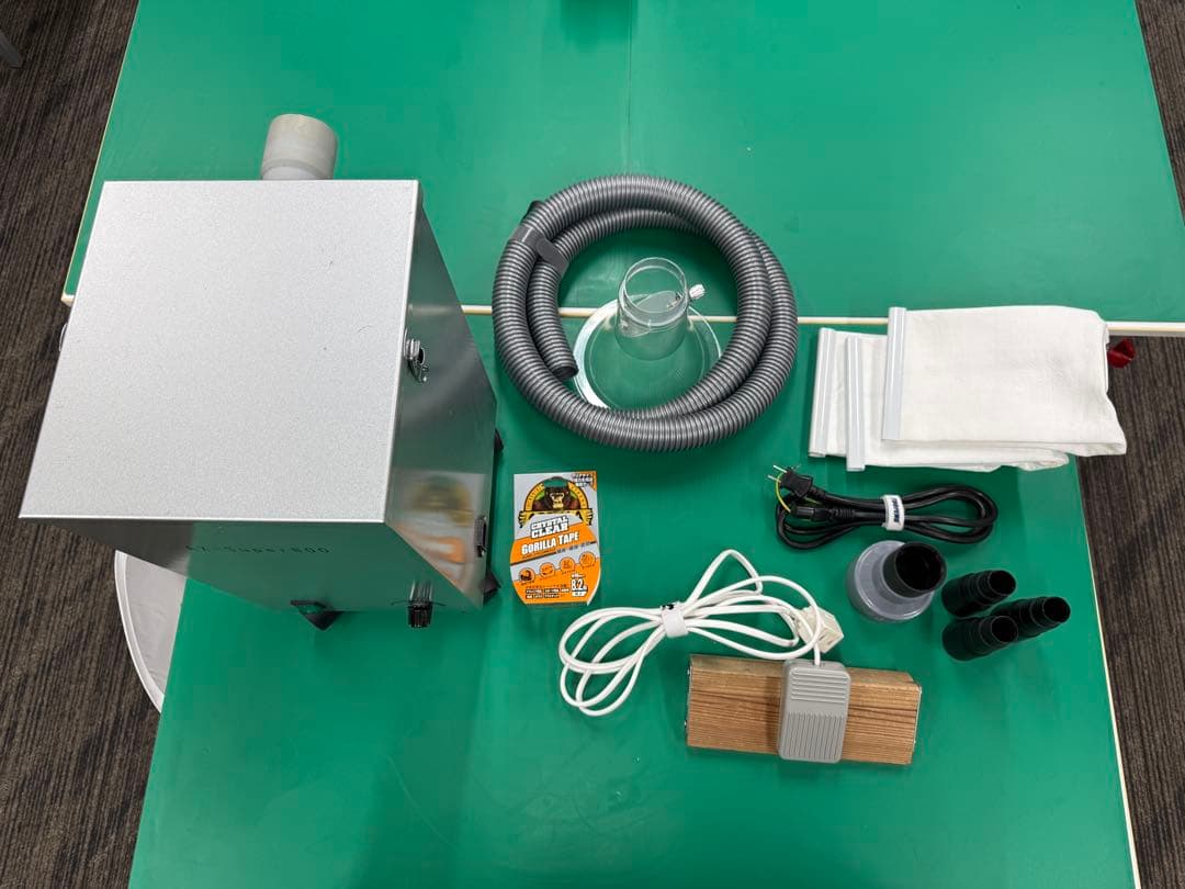 だいぶおまけ有り！フットスイッチ付ノズル付静音真空集塵機 AX-SUPER800