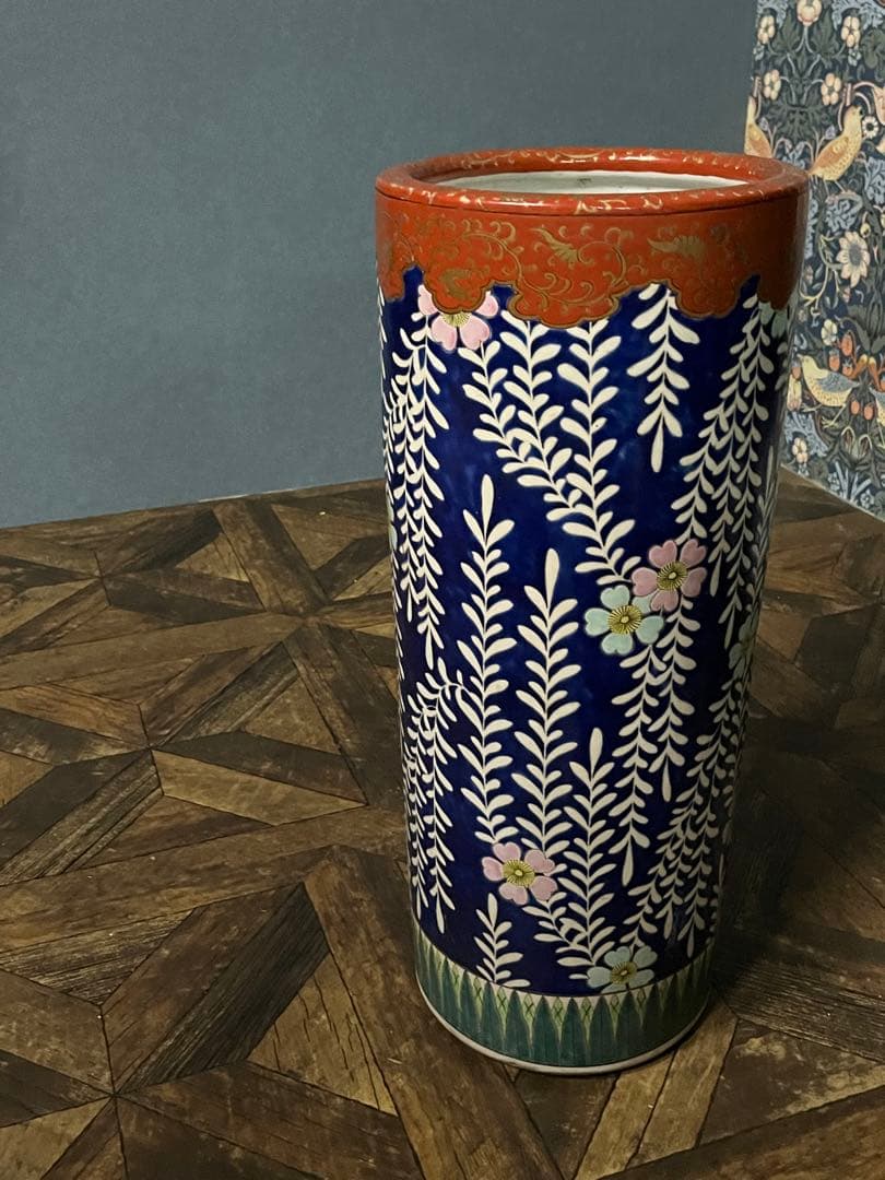 ゆきねー＊傘立て アンティーク 陶器 重圧 インテリア 和