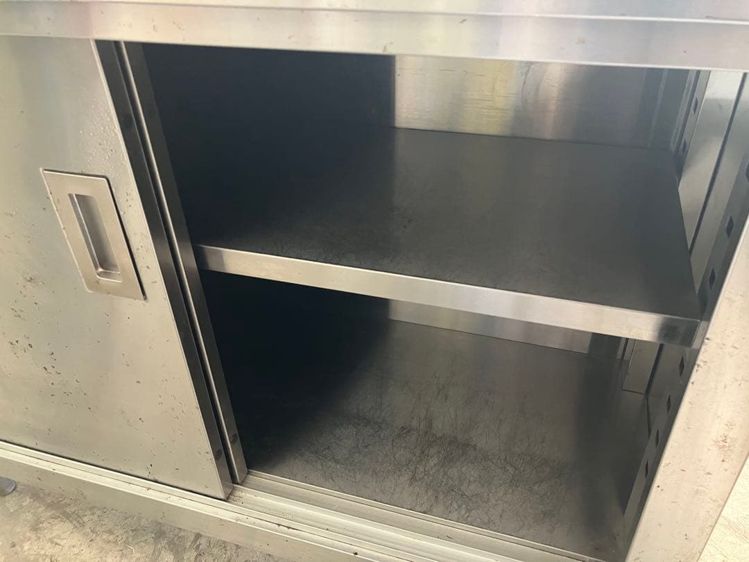 マルゼン ステンレス 食器庫 W1000×D450×H800mm 業務用 調理台