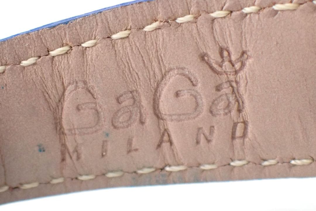 ガガミラノ マニュアーレ ダイヤ付き シェル文字盤 時計 クオーツ 40mm