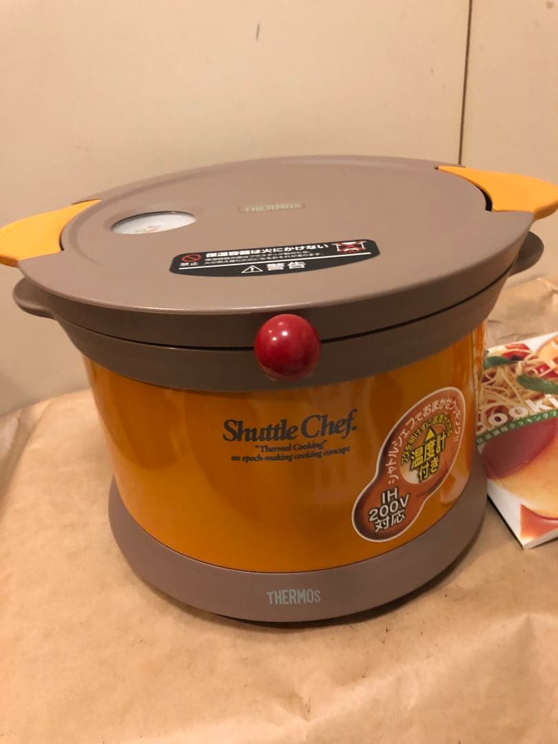 未使用　サーモス　真空保温調理器 シャトルシェフ KPX-3500 オレンジ
