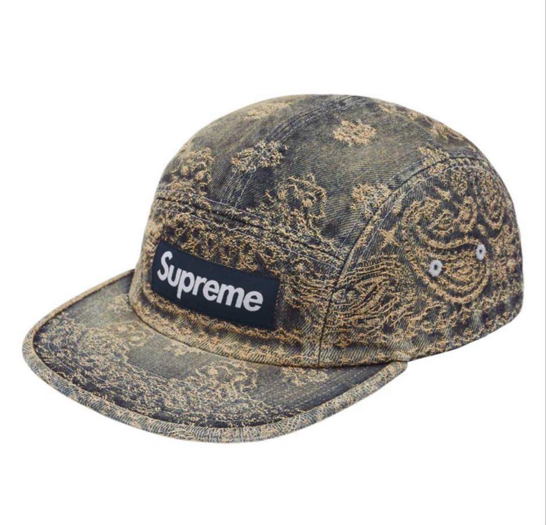帽子 Supreme Bandana Jacquard Denim Camp Cap