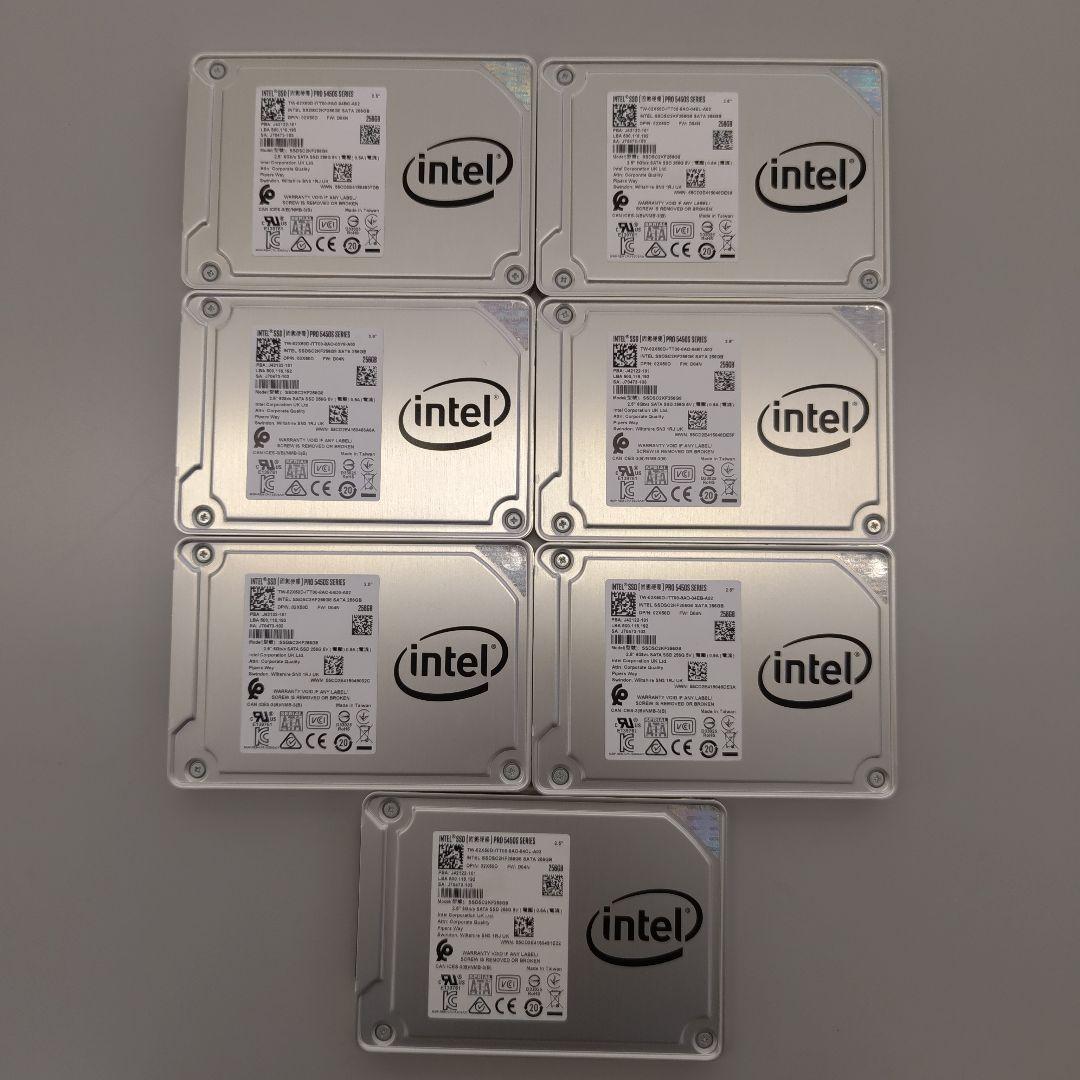 ✱Intel Pro 5450S 256GB SSD 2.5inch 7本