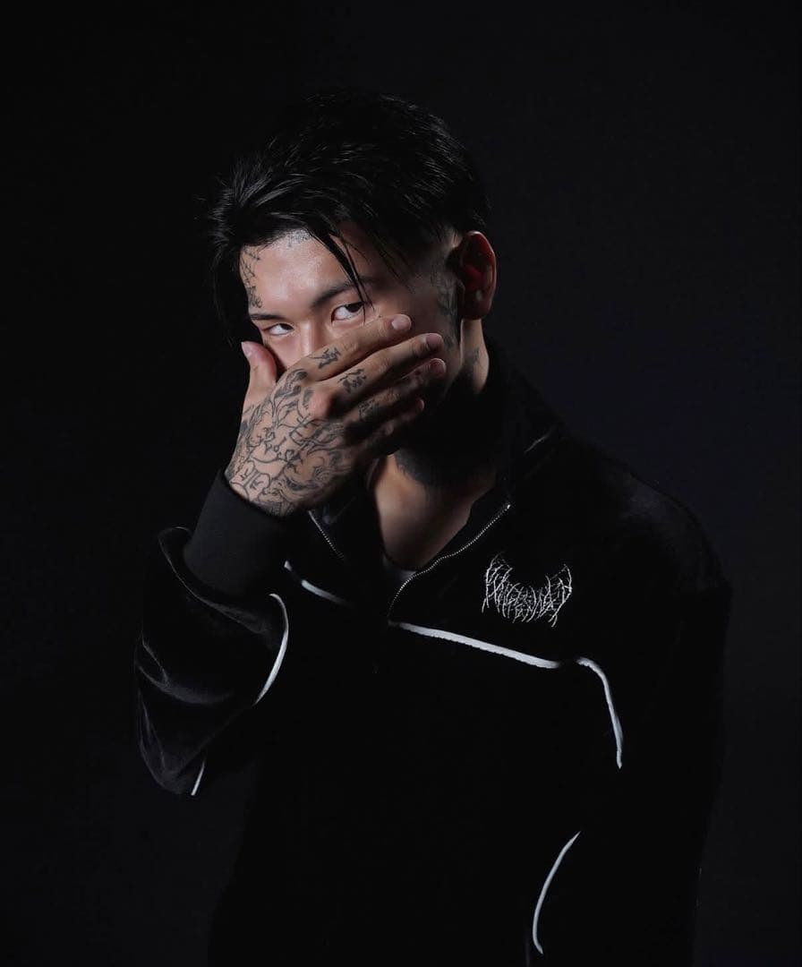 pxrgetrxxper 着用 yxngbratz ベロアジャケット Mブラック